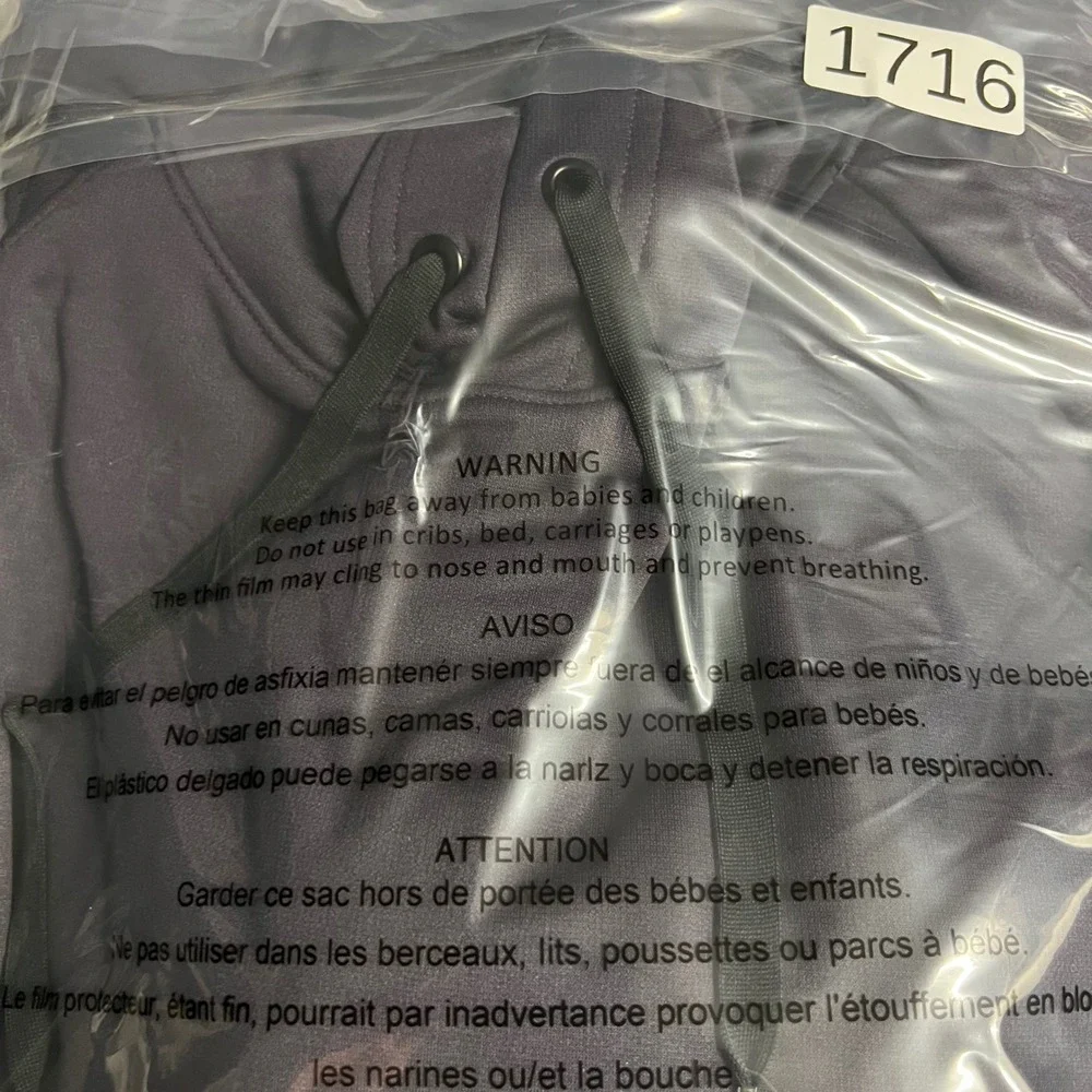 Nike Therma-FIT Hoodie Mens XL Purple Blue Oversized Swoosh Sleeve Pocket‎ 1716